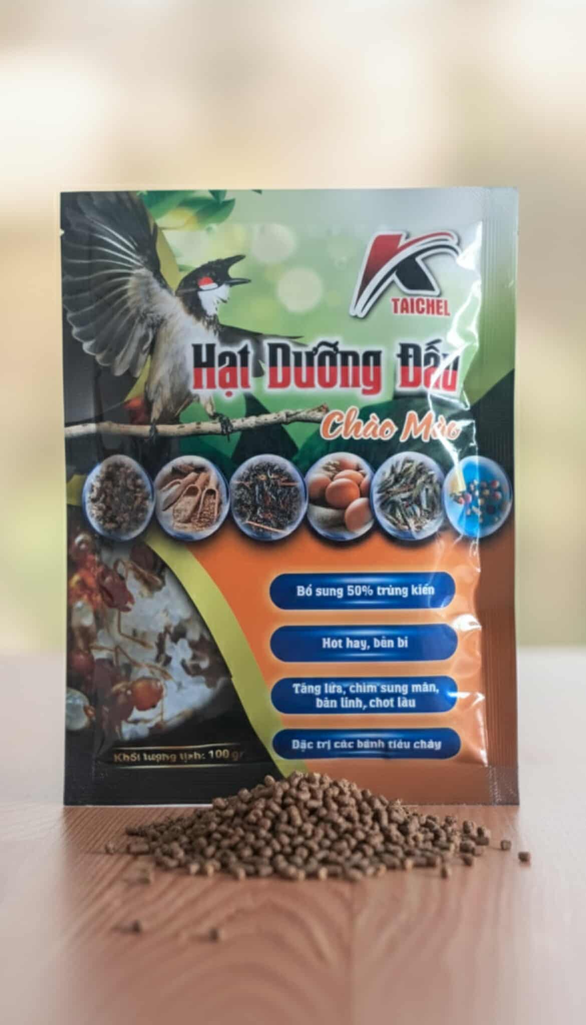 Hạt Dưỡng Đấu Taichel: Bí Kíp Giúp Chim Sung Bền & Giữ Nước Đánh