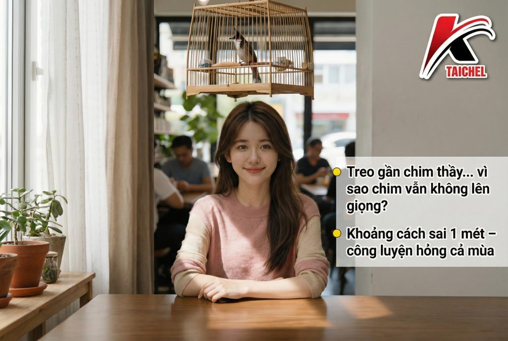 Vị Trí Treo Lồng Luyện Giọng Chào Mào Tối Ưu Nhất: Bí Quyết Chọn Góc "Vàng" - Taichel