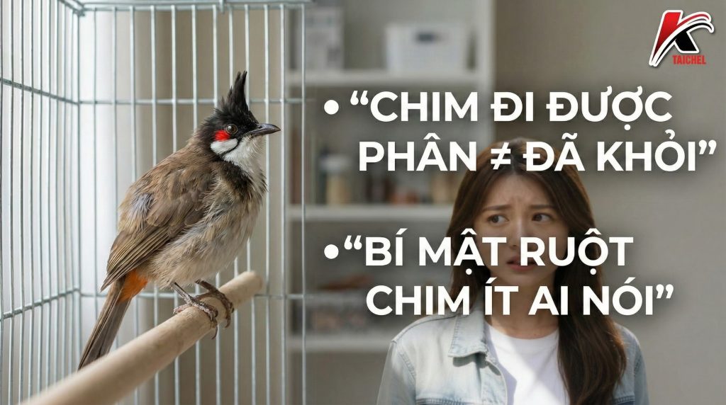 Trị táo bón cho chim cảnh