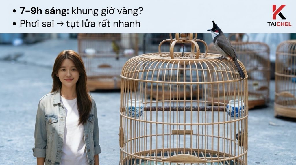 Tắm Nắng Chim Chào Mào: Thời Điểm Vàng & Quy Trình Chuẩn - Taichel