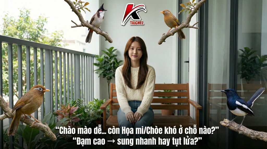 So Sánh Nuôi Chim Họa Mi, Khướu, Chòe vs. Chào Mào: Ai Khó Chiều Hơn? - Taichel