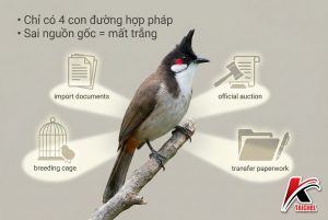 Nguồn Gốc Hợp Pháp Của Chim Chào Mào: 4 Cách Sở Hữu Đúng Luật - Taichel