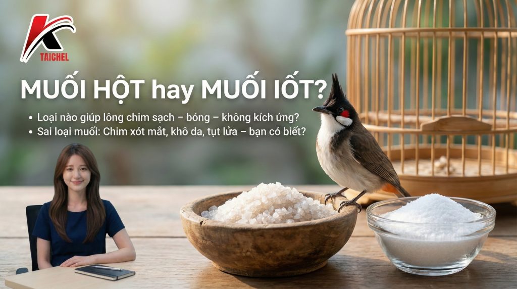 Muối hột tự nhiên - Lựa chọn số 1 cho chim cảnh.