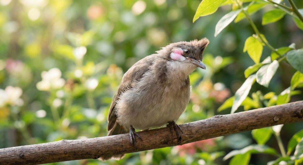 Chim chào mào má trắng trời non dễ thuần.