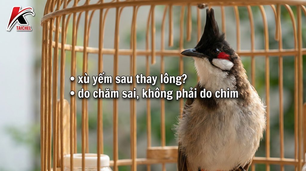 Chim Sau Thay Lông Bị Xù Yếm, Phè Lông: Nguyên Nhân & Giải Pháp Siết Lông - Taichel