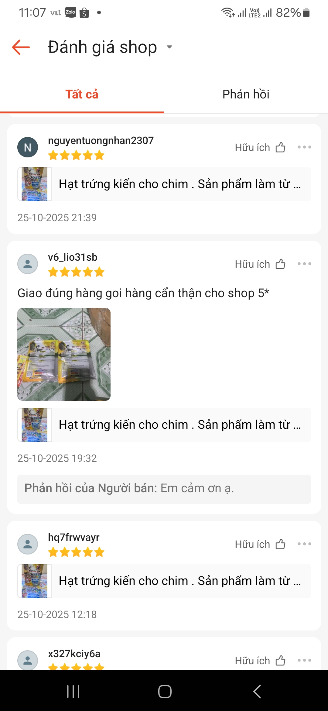 Phản hồi khách hàng 2