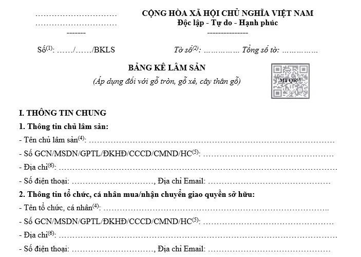 Bang ke lam san 