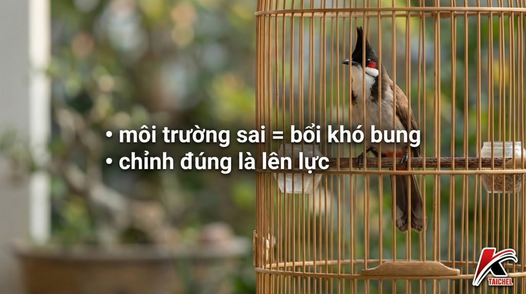 Môi Trường Lý Tưởng Cho Chim Chào Mào Khi Kích Bổi: Bí Quyết Tạo "Không Gian Vàng" Giúp Chim Sung Mãn - Taichel