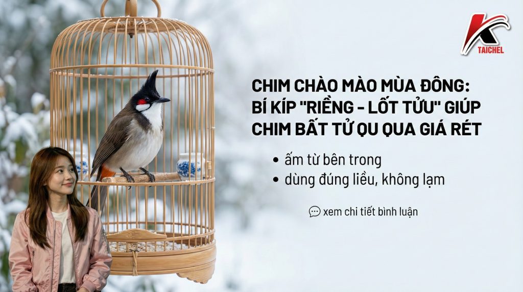 Chăm Sóc Chim Chào Mào Mùa Đông: Bí Kíp "Riềng - Lốt Tửu" Bất Tử Qua Giá Rét - Taichel