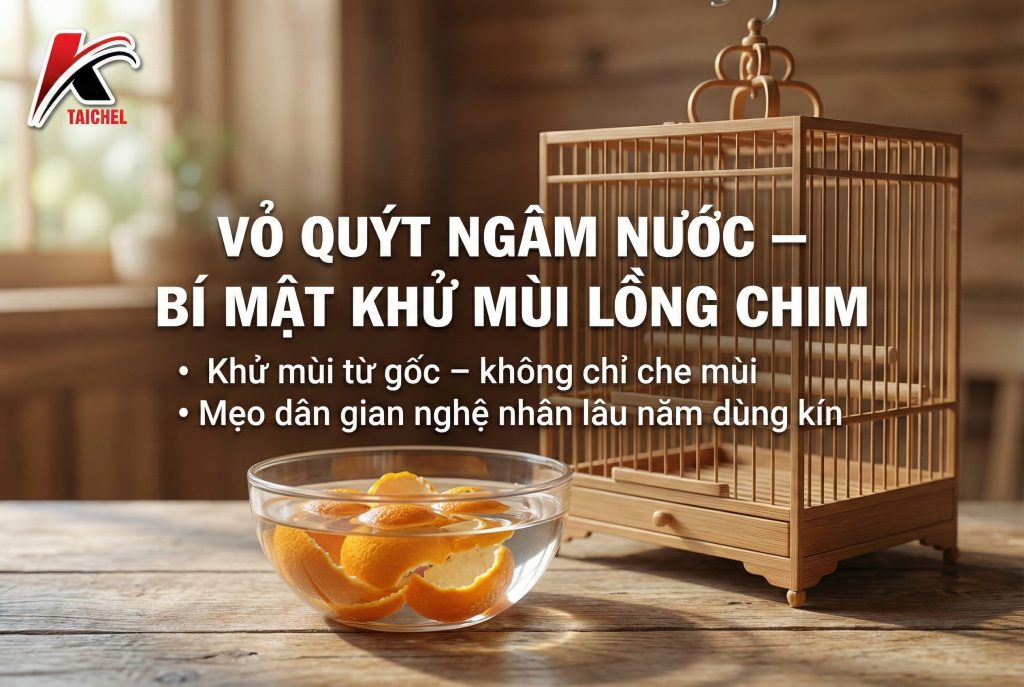 Khử Mùi Lồng Chim Bằng Vỏ Quýt: Chất Tẩy Rửa Tự Nhiên & An Toàn 100%