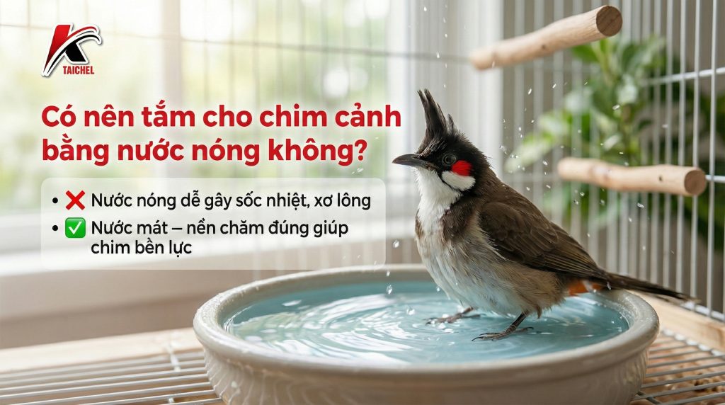 Tắm Cho Chim Cảnh Bằng Nước Nóng: 3 Hiểm Họa & Bảng Nhiệt Độ Vàng