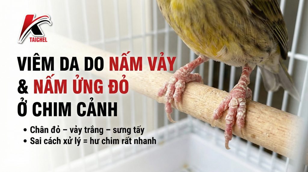 Chim Bị Nấm Chân (Vảy/Đỏ): Phác Đồ 2 Bước Cồn & Nghệ "Triệt Căn" (Báo Cáo Lâm Sàng)