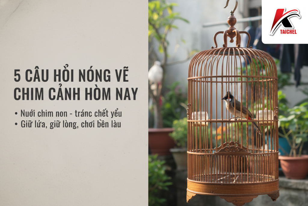 5 Câu Hỏi Thường Gặp Khi Nuôi Chim: Chăm Chim Non, Luật Mới & Giữ Lửa (Q&A Tuần)