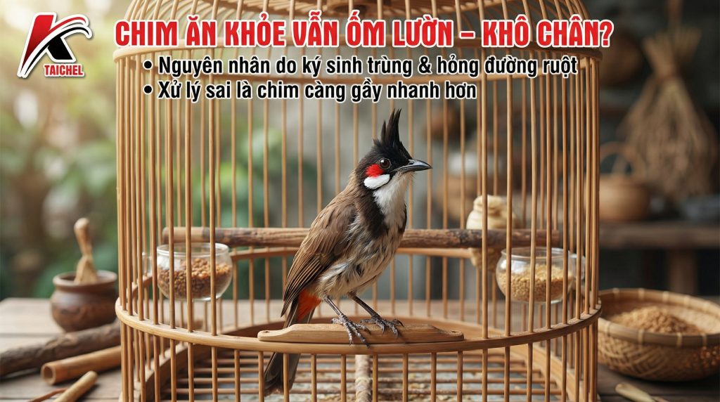 Chim Bị Ốm Lườn, Khô Chân: 3 Nguyên Nhân & Phác Đồ Điều Trị Dứt Điểm