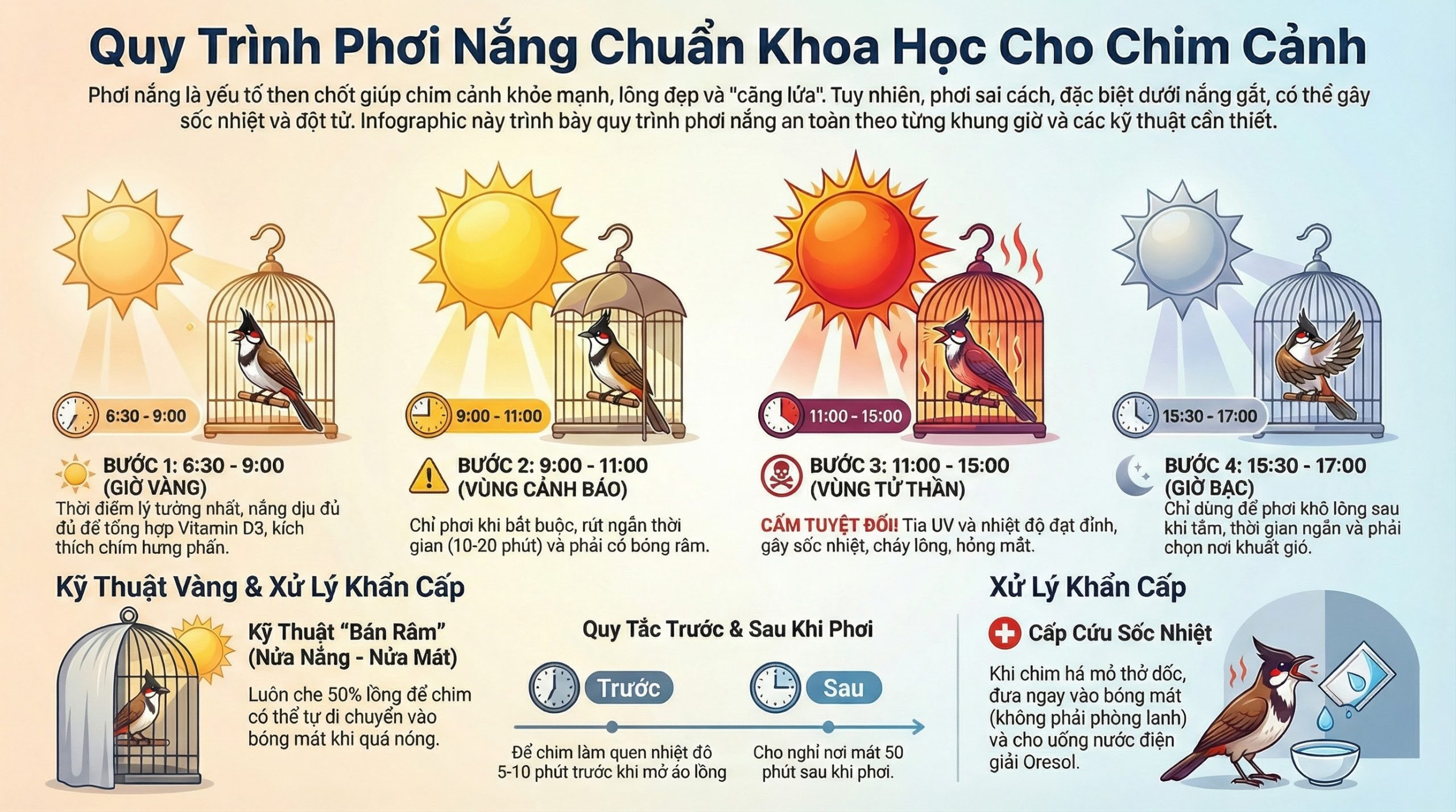Biểu Đồ 3 Vùng Nắng Trong Ngày.