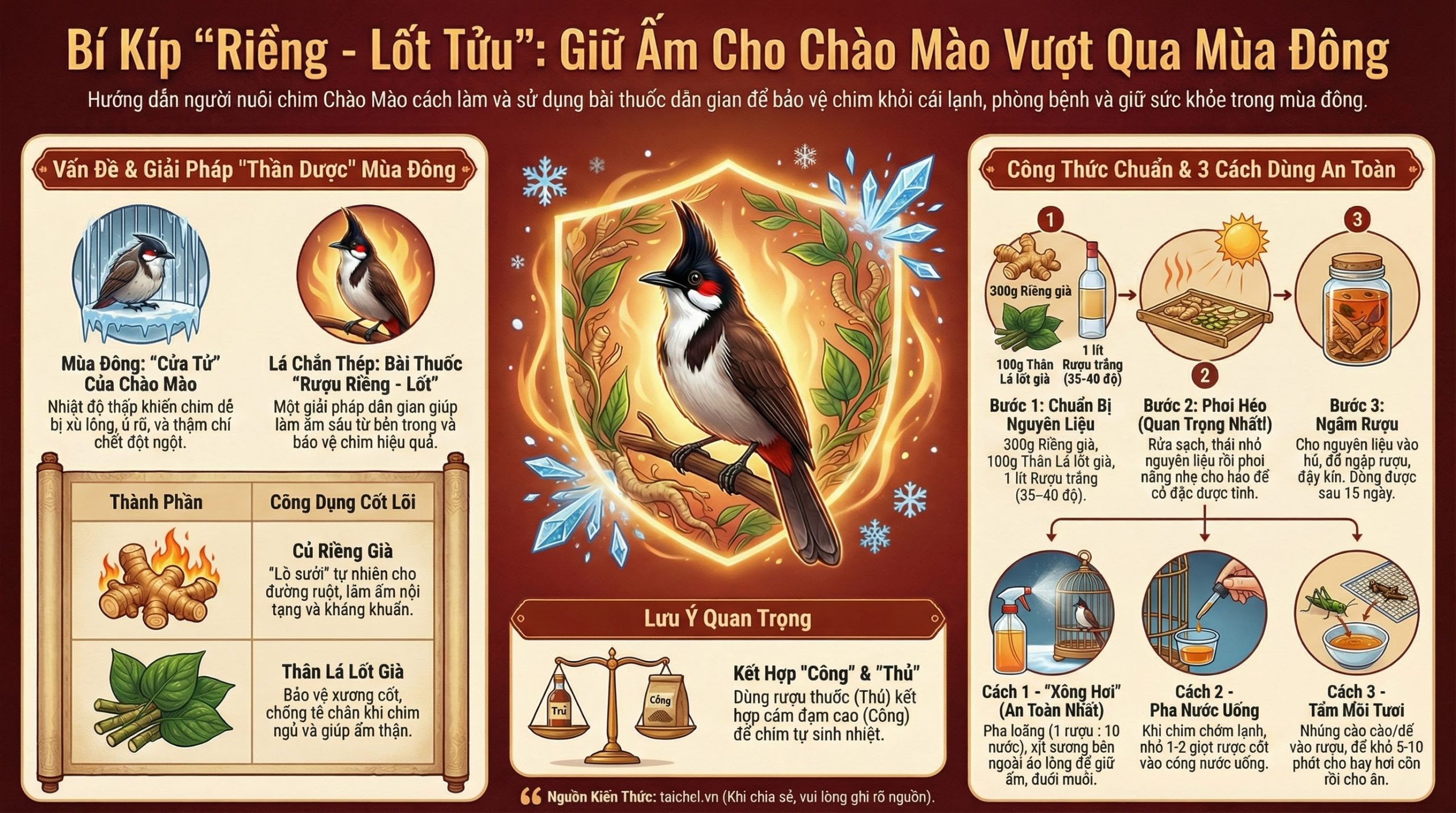 Quy Trình "Nội Công Ngoại Kích" Chống Rét.