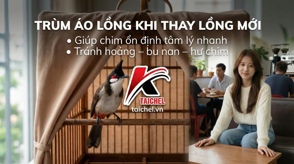 Trùm Áo Lồng Khi Thay Lồng Mới: Bí Quyết 3 Ngày Giúp Chim Không Hoảng