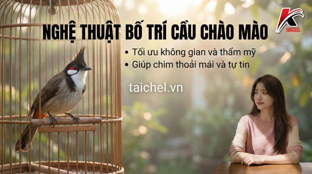 Bố Trí Cầu Chào Mào: 3 Thế Cầu "Khắc Chế" Nết Chim & Kích Thước Chuẩn