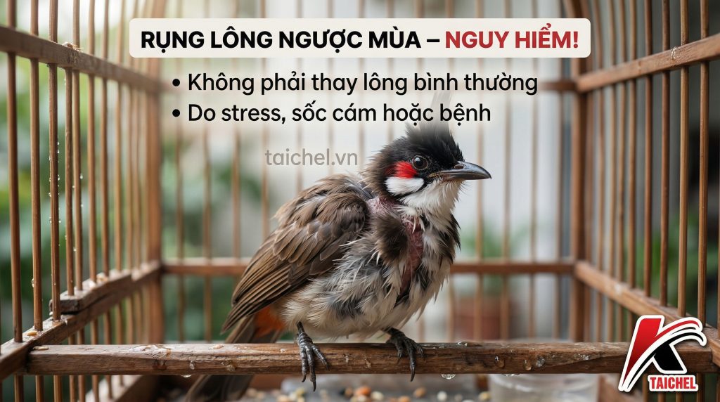 3 Nguyên Nhân Chào Mào Rụng Lông Ngược Mùa & 4 Bước Phục Hồi [2026]