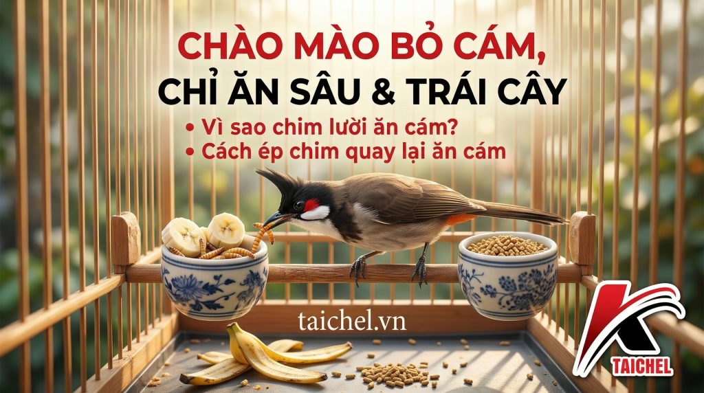 4 Bước Trị Dứt Điểm Chào Mào Bỏ Cám, Chỉ Ăn Mồi Tươi [2026]