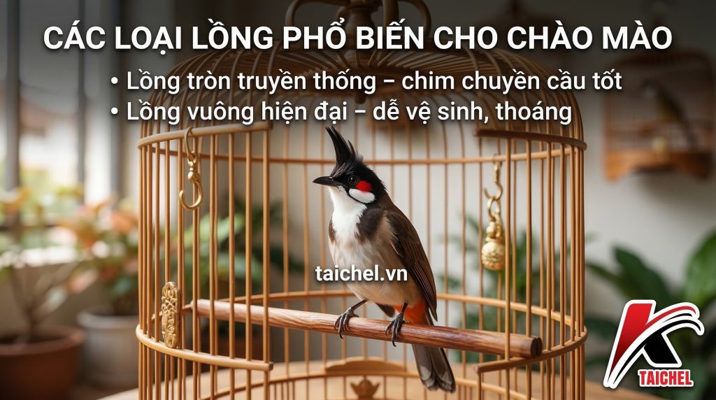 Top 4 Các Loại Lồng Chào Mào Phổ Biến & 6 Tiêu Chuẩn Chọn [2026]