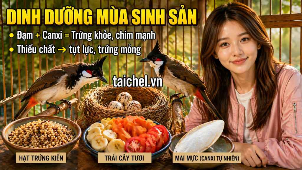 7 Ngày Dinh Dưỡng Cho Chào Mào Sinh Sản Đạt Tỷ Lệ Nở 100% [2026]