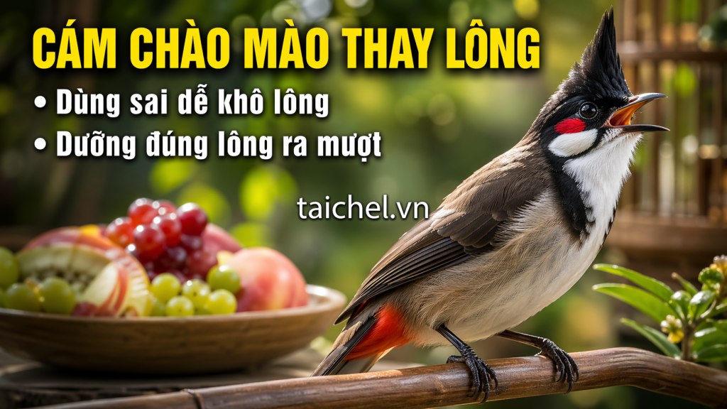?nh b?a: Loại Cám Cho Chào Mào Mùa Thay Lông Tốt Nhất: Chọn Đúng Để Lông Ra Mượt, Không Bị Nóng