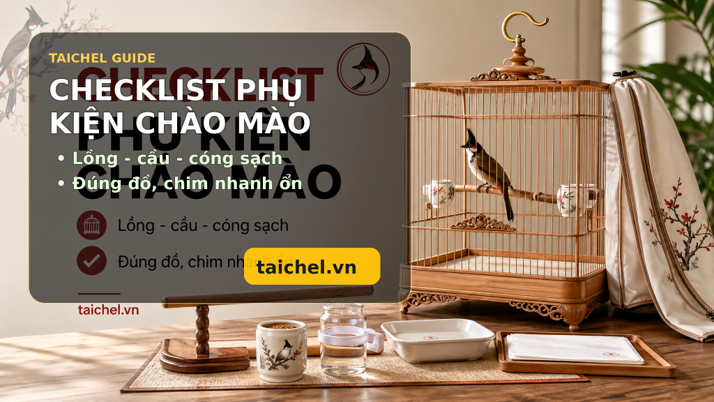 Checklist phụ kiện tối thiểu cho người mới chơi chào mào