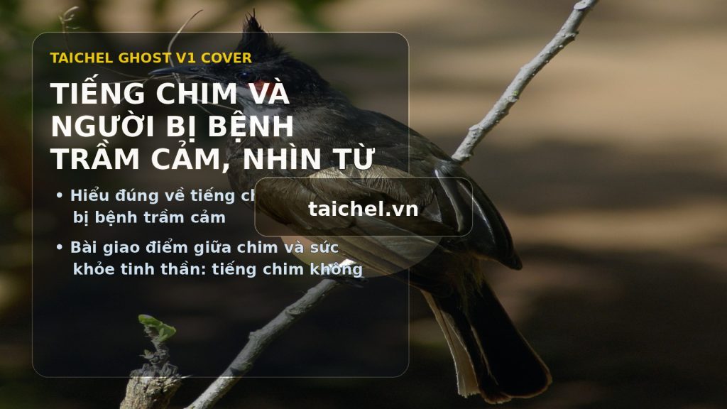 Tiếng chim và người bị bệnh trầm cảm, nhìn từ khoa học và trải nghiệm sống