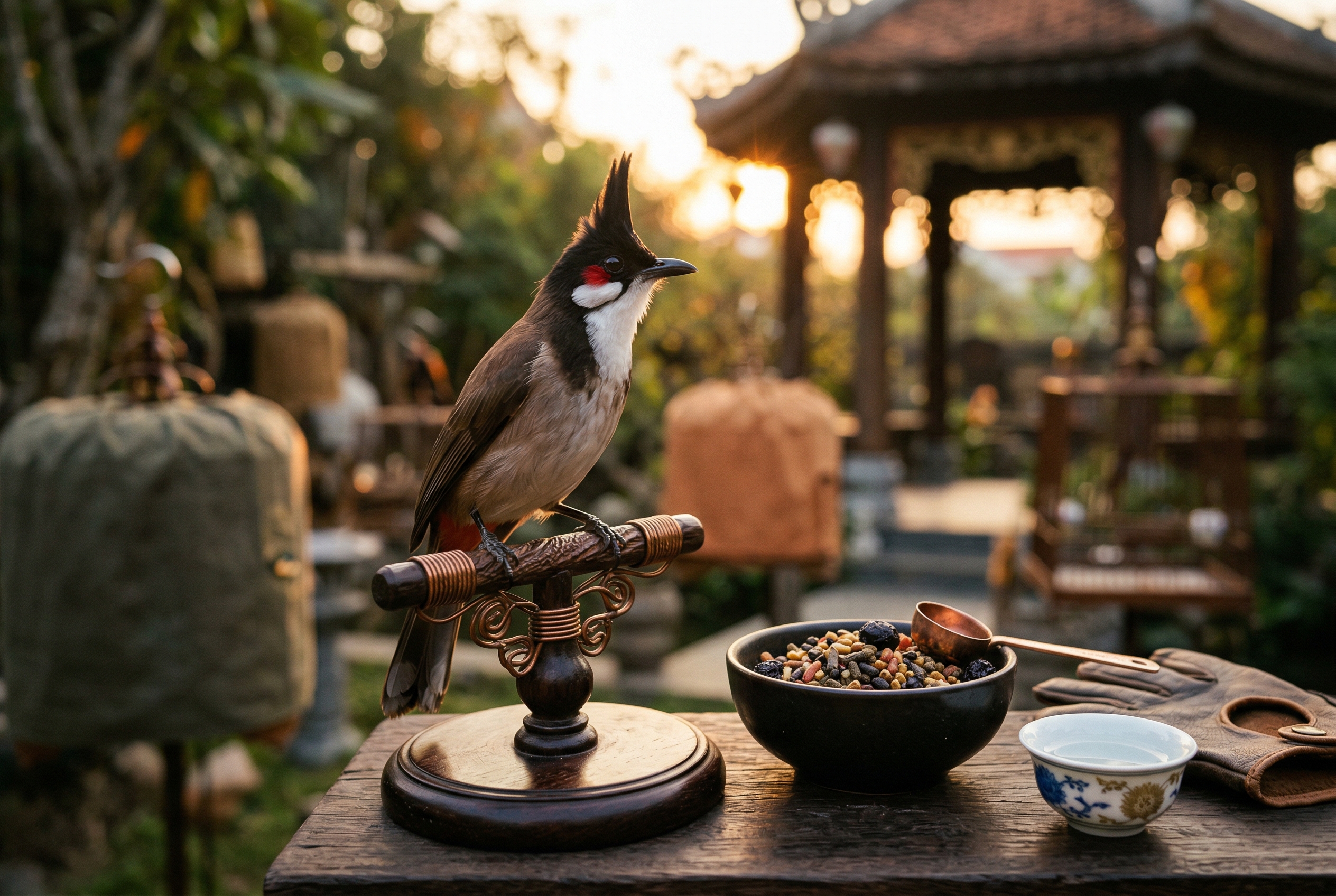 Ảnh minh họa chim thay lông, lên lửa và thi đấu