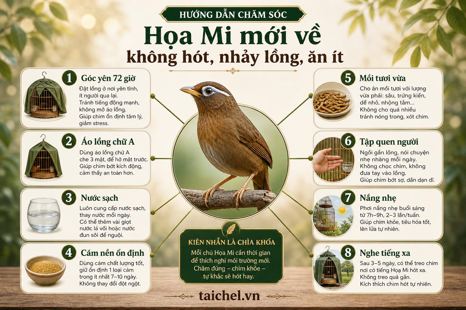 Infographic 8 nhánh ổn định họa mi mới về không hót