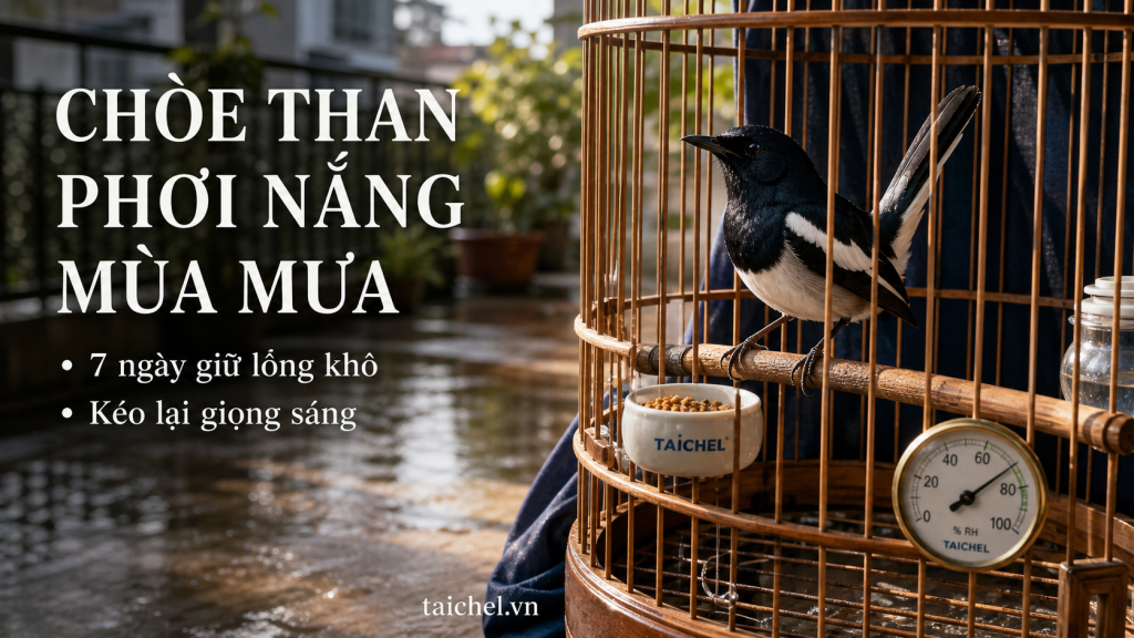 Chòe than phơi nắng mùa mưa, lồng khô và giọng sáng