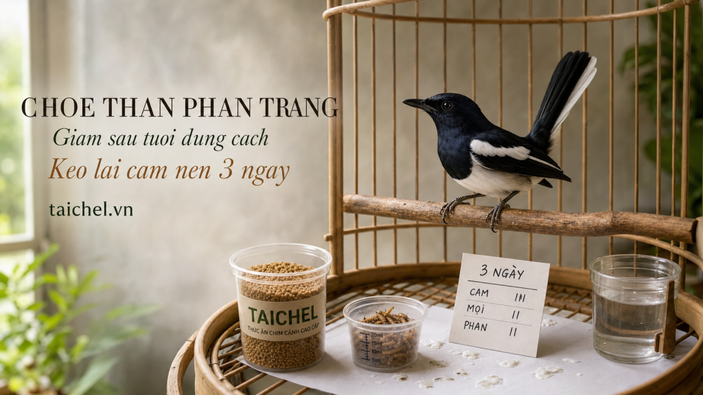 Chòe than đi phân trắng sau ăn sâu tươi, kéo lại cám và giữ bụng ổn