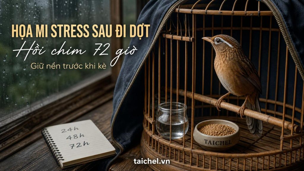 Họa mi stress sau đi dợt - lịch hồi chim 72 giờ