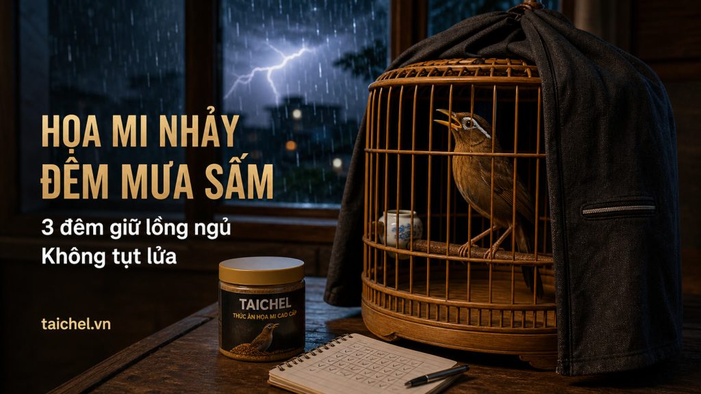 Họa mi nhảy loạn ban đêm khi mưa sấm - lịch 3 đêm