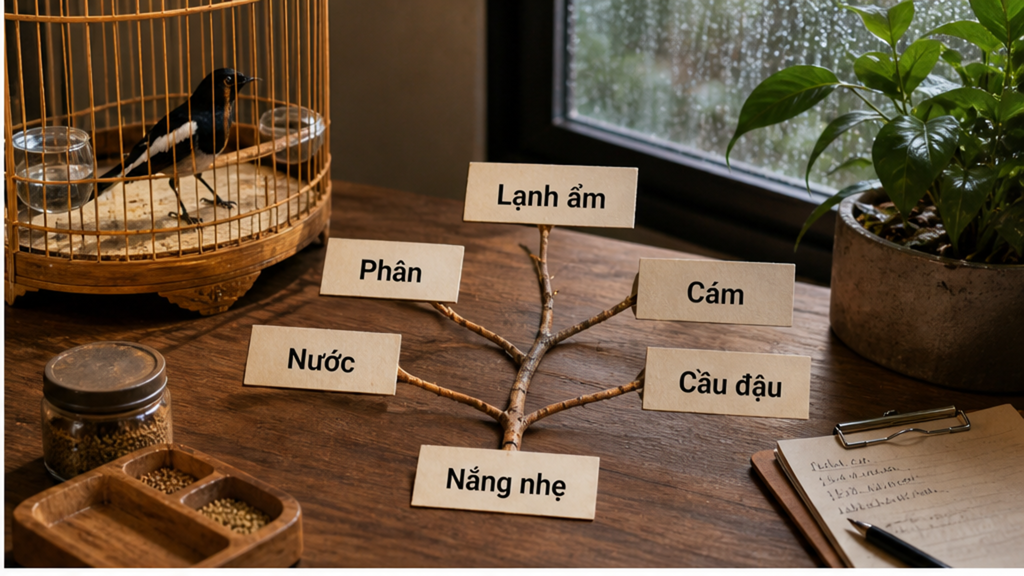 Infographic nhiều nhánh xử lý chòe than đứng đáy lồng mùa mưa