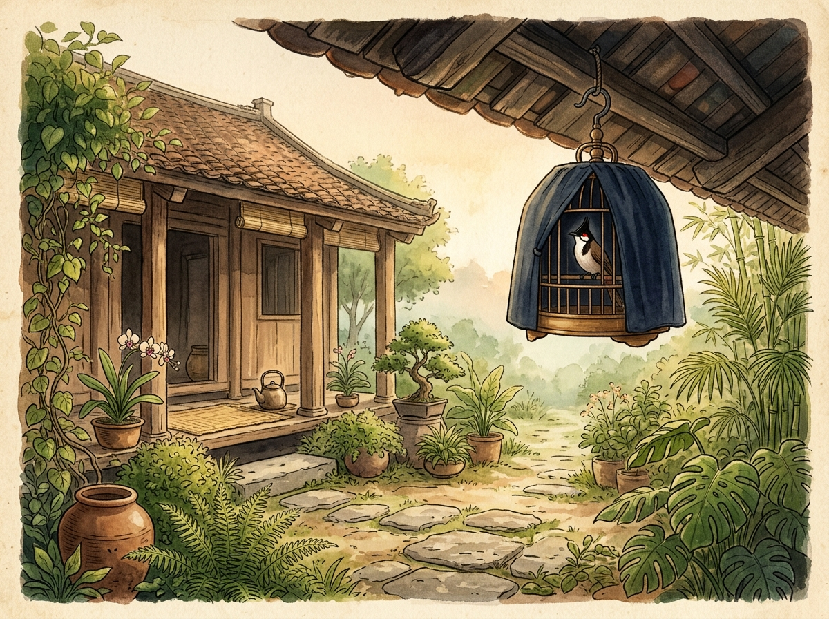 chào mào hoảng loạn dời lồng trùm áo chữ A