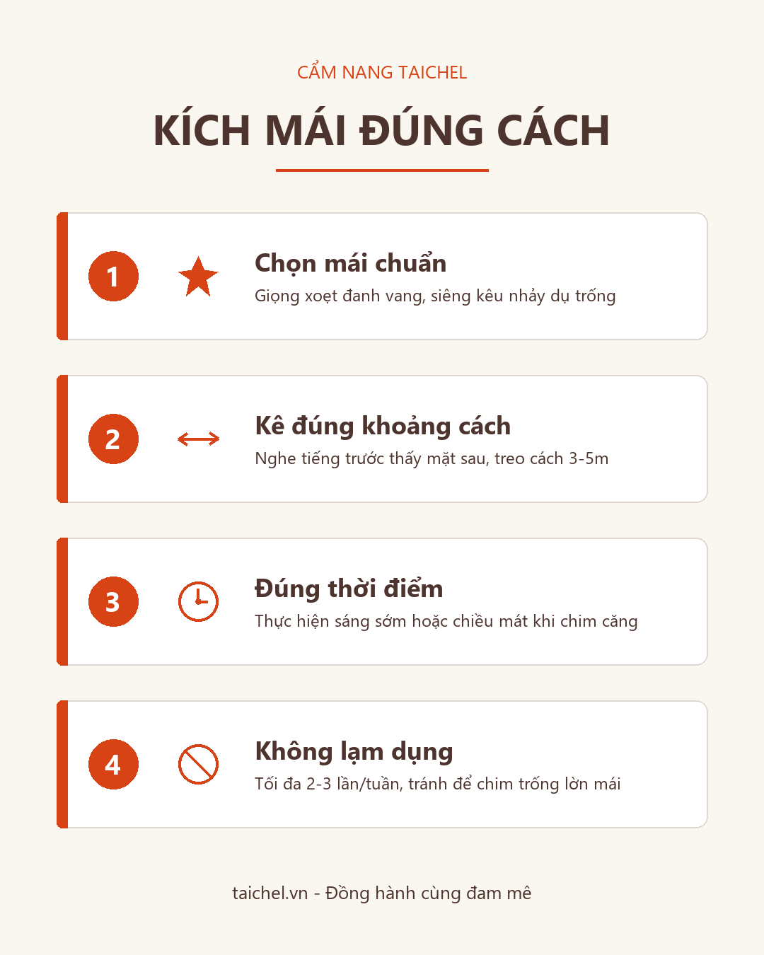 Kích mái đúng cách cho chào mào