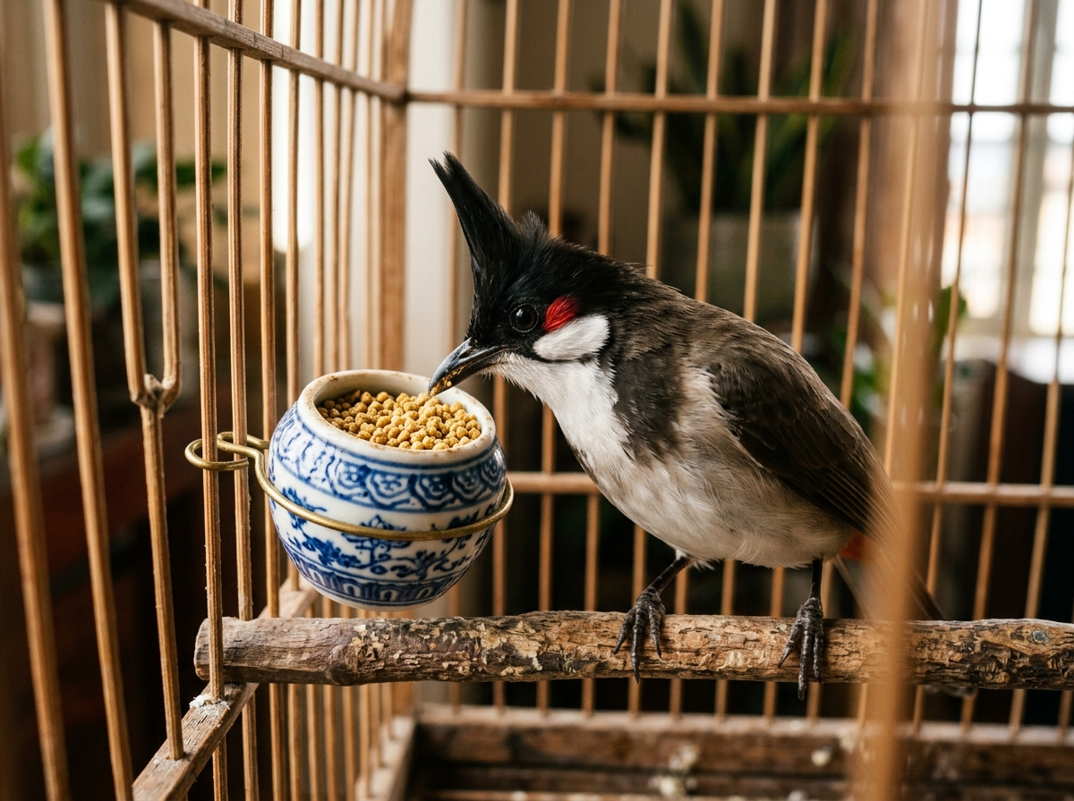 dinh dưỡng cho chào mào trước ngày đấu giàn
