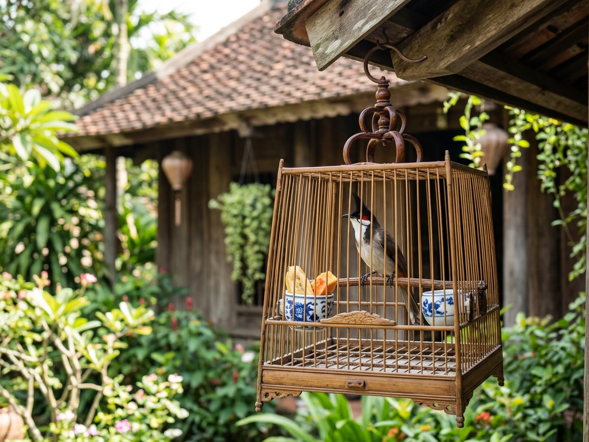 Chăm sóc chào mào xanh sung bền trên giàn đấu
