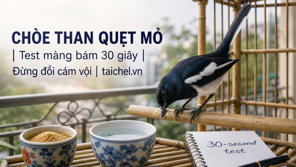 Ảnh bìa chòe than vẩy mỏ quẹt cầu sau ăn cám