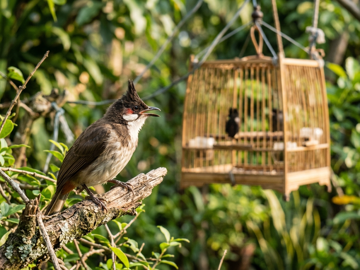 luyện giọng chào mào non bằng chim thầy