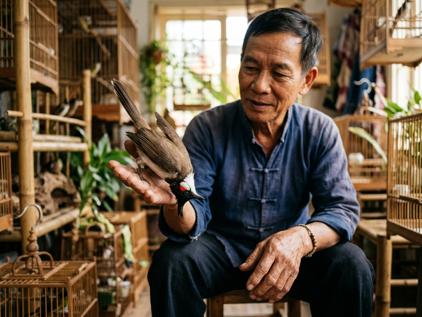 lật ngửa chào mào kiểm tra phản xạ trống mái