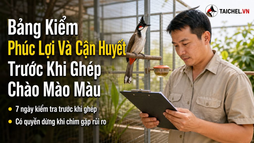 Bảng Kiểm Phúc Lợi Và Cận Huyết Trước Khi Ghép Chào Mào Màu