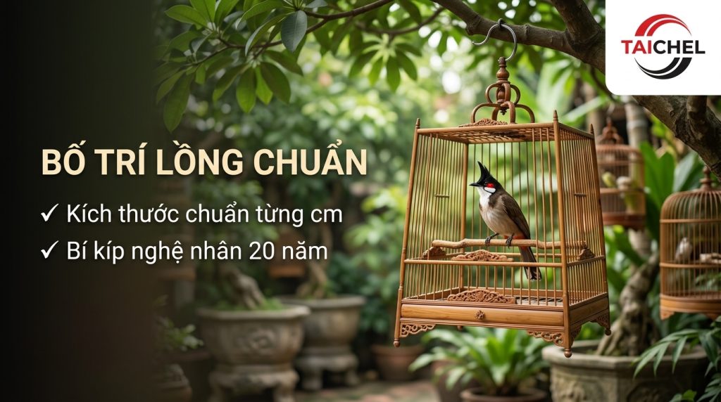 Bố Trí Lồng Nuôi Chào Mào Chuẩn: Kích Thước, Khoảng Cách Cầu Và Hướng Đặt