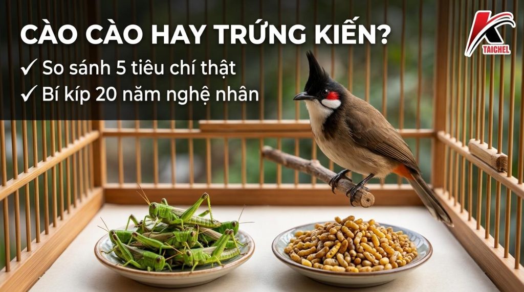 Cào Cào Hay Trứng Kiến Tốt Hơn Cho Chào Mào: Bảng So Sánh 5 Tiêu Chí