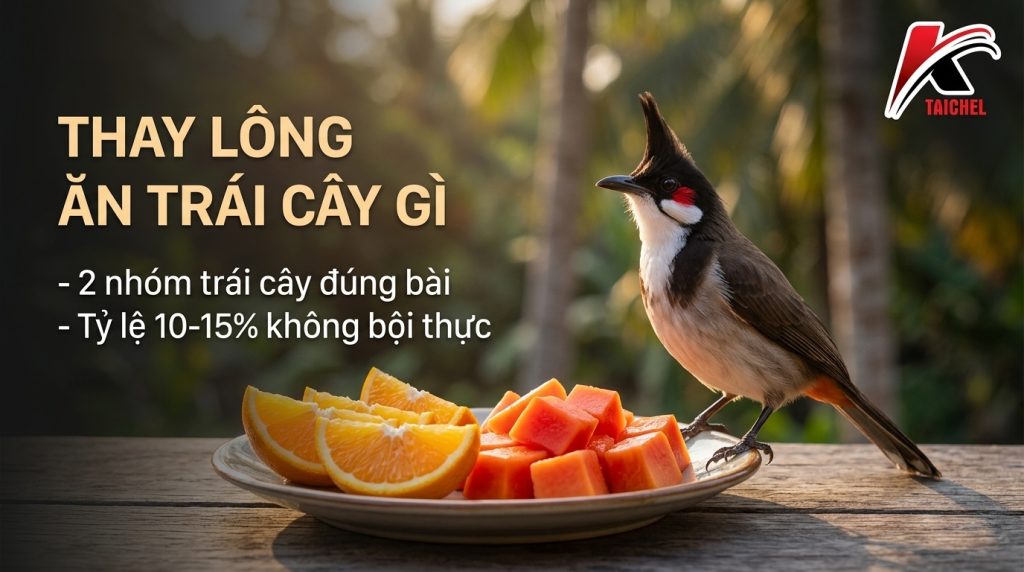 Chào Mào Thay Lông Ăn Trái Cây Gì: Cam, Đu Đủ Và Tỷ Lệ Không Gây Bội Thực