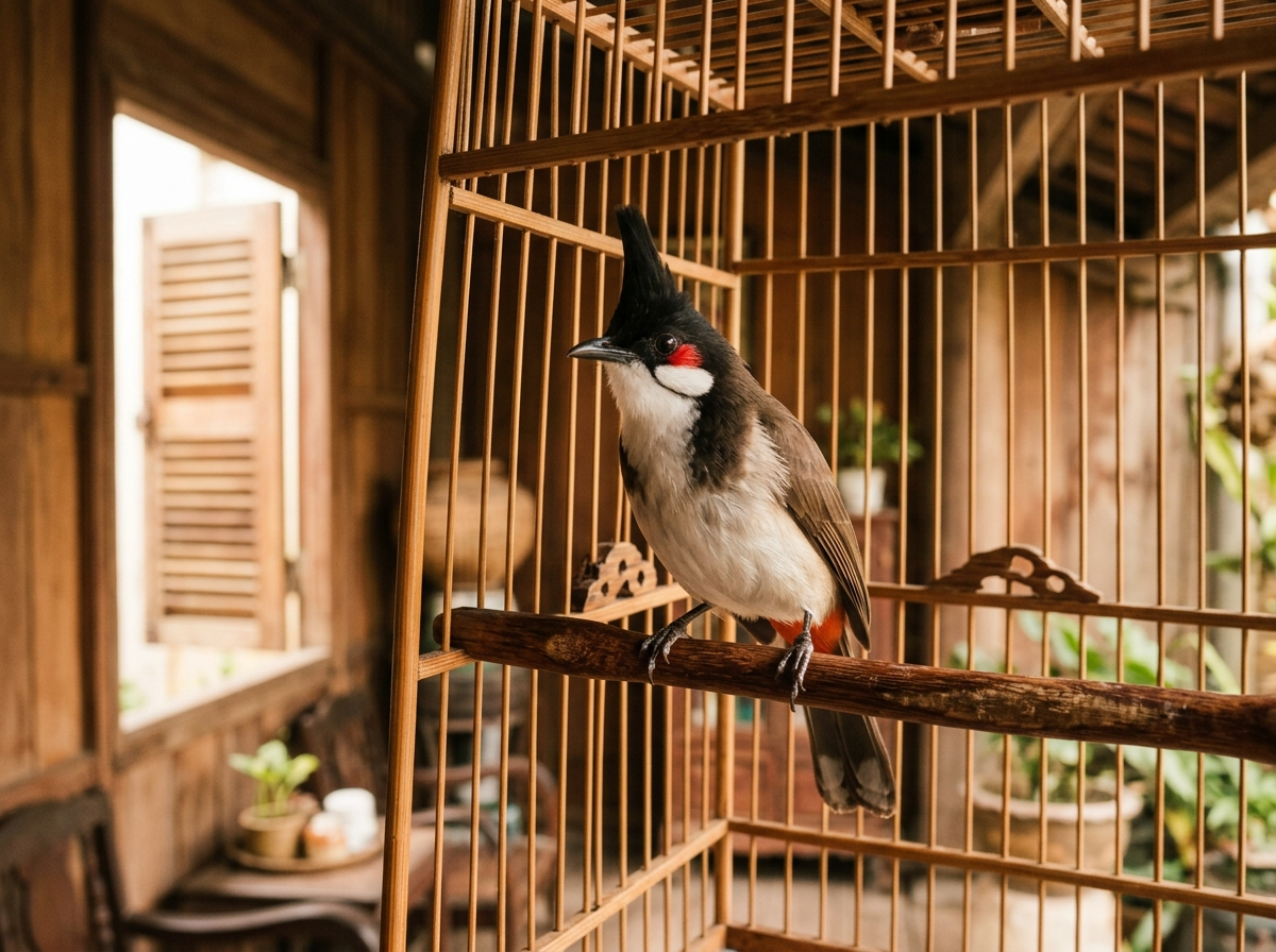 chào mào vừa khô lông chưa nên đổi cám kích