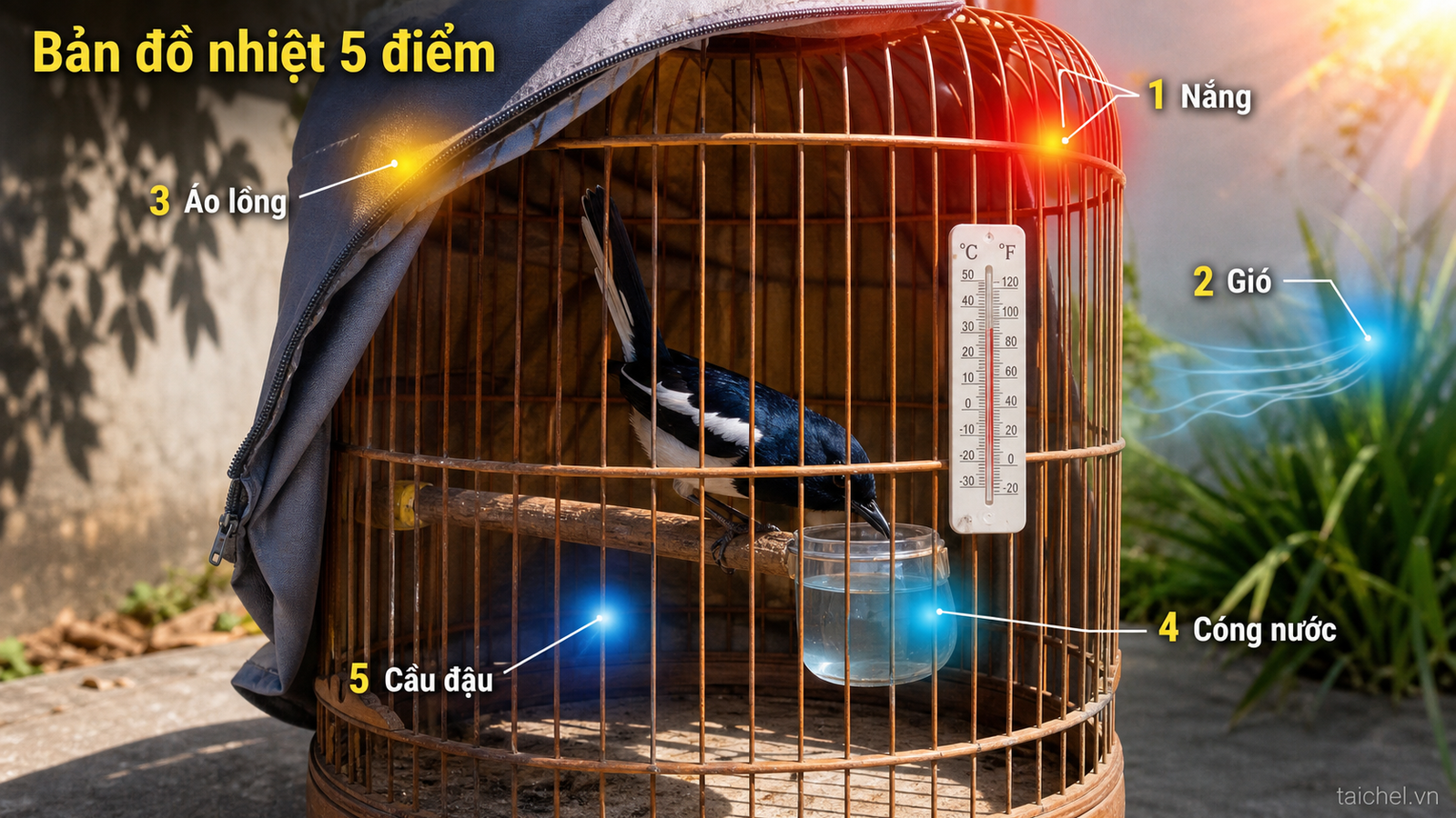 Infographic bản đồ nhiệt 5 điểm trong lồng chòe than