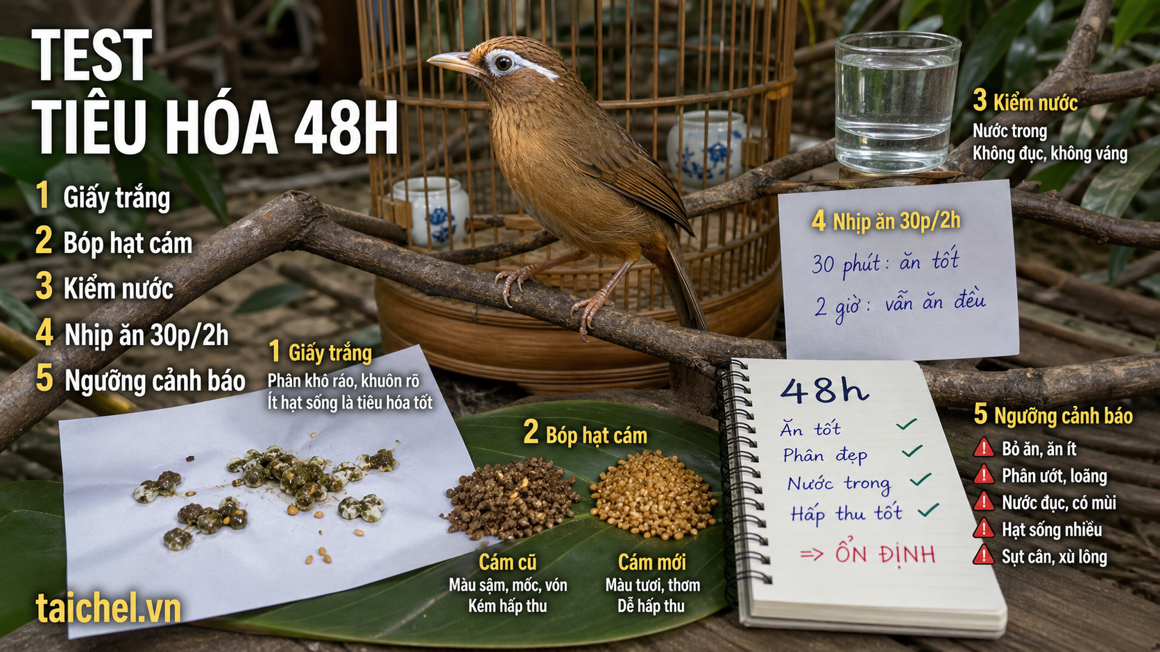 Infographic Test Tiêu Hóa 48h cho họa mi